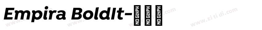 Empira BoldIt字体转换